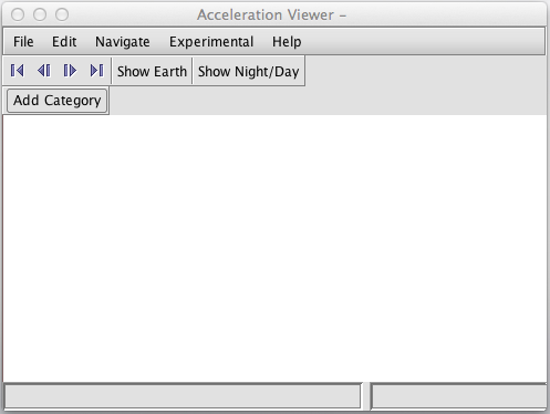 Image of Acceleration Viewer window.