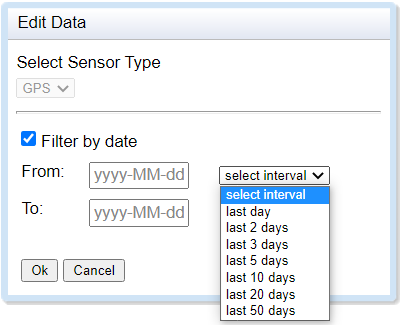 Date filter for Event Editor